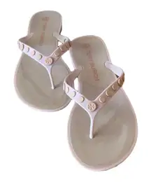 Tory Burch Studded Jelly Thong Sandals‎ Designer Slides Beach Pool Size 9