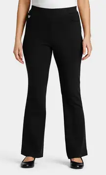 NWT Quacker Factory DreamJeannes Black Flat Waistband Bootcut Jeans Short Size 6