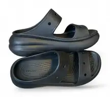 Crocs Crush Sandal Black Platform Slip On Sandals