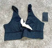 New Cotton On Body bra top with bow charcoal color size S