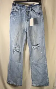 KanCan Light Blue Flare Jeans with Distressed Details item 17