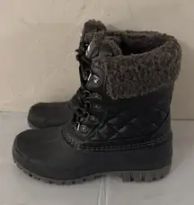 Y2K Style Storm By Cougar Carlisle Boots Women's Sz 6‎ Black Charcoal Lace-up
