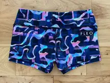 Fleo HTF Holographic Print Original Shorts Size Small 2.5