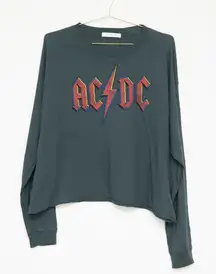 Daydreamer LA - AC/DC Gray Graphic Long Sleeve Tee
