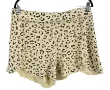 Intimately Free People Leopard Print Lounge Sleep Shorts Women's XL