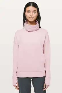 Lululemon Go Forward Pink Funnel Turtle Neck Long Sleeve Sweater Sweatshirt S