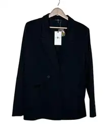 7 For All Mankind NWT  Womens‎ Black Blazer Sz L | Office Career Professional