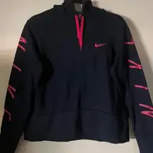 Nike dri-fit navy hoodie