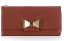 Chloe Leather Bobbie Cognac Wallet per-owned