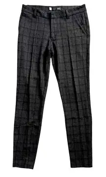 Kut From The Kloth Mia Ankle Skinny Pants Womens 10 Gray Plaid Work Career