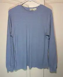 Vintage Cherokee Long Sleeve Top‎ Knit Thermal Shirt Comfy Casual Blue L