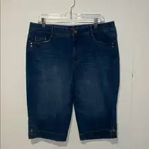 Bandolino Women’s Indigo Denim Bermuda Shorts Missy Q50