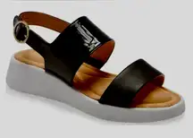 Taryn Rose Black and White Women's Sandals