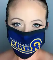 Rams Blue Stretch sports face mask