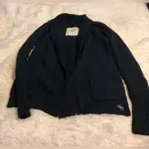 Abercrombie & Fitch Navy Cardigan Size L