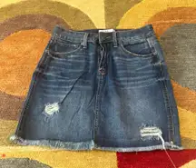 Jeans Y2K Style Denim Jean Mini Skirt High Waisted Junior’s Size 7