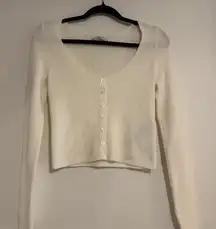 Abercrombie & Fitch Cream Ribbed Sweater