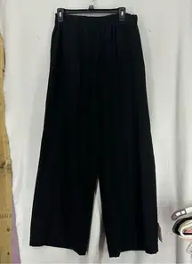 ASOS NWT  Wide Leg Dress Pants Stretchy Womens 6 Black Business Casual Corporate