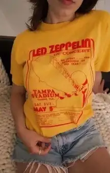 Daydreamer  Led Zeppelin Tampa Stadium Weekend Graphic Crewneck Tee