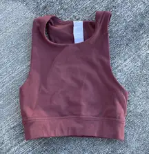 Fabletics Long line sports bra maroon embellished size small athletic