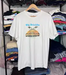 West Coast Vintage White Bricklin Short Sleeve Preshrunk Crewneck T-Shirt Sz Large