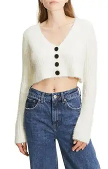 Urban outfitters Rochelle cropped cardigan size large