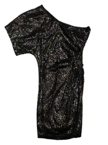 Sequined Animal Print Mini Dress (3)