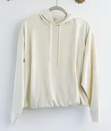 Athleta Yellow Seasoft Bubble Hem Hoodie Medium