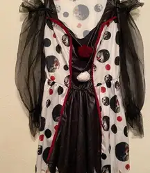 Spirit Halloween Scary Clown Carnival Dress Xs