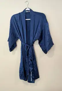 Victorias Secret Womens Kimono Robe Vintage Size Medium Wrap X1297