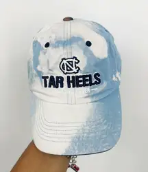 North Carolina Tarheels Custom Bleach Splatter Dad Hat OS