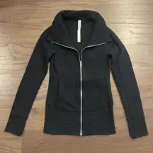 Black Zip Up Sweatshirt - Size 4