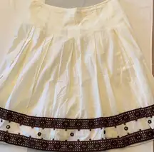 ❤️3/$20 SALE!❤️ BOHO Skirt Ivory Lace Beaded