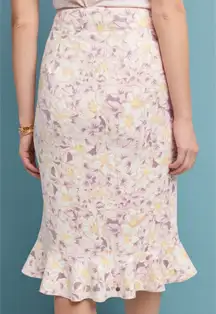 Anthropologie Skye Ruffled Skirt Size 12 New With Tags Medium Fall