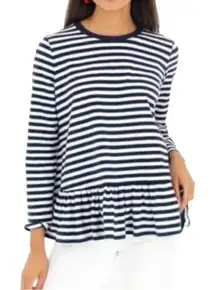 Tuckernuck Pomander Place Perrie Top Navy and white