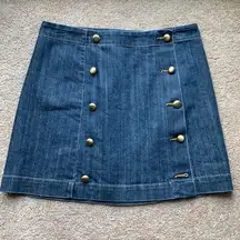 Michael micheal Kors denim jean skirt with buttons