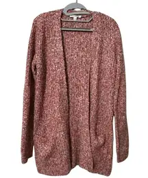 BB DAKOTA STEVE MADDEN Odetta Cardigan Sweater Open Boucle Marled NWOT Small