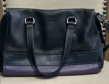 MyWalit Black and Purple Leather Bag