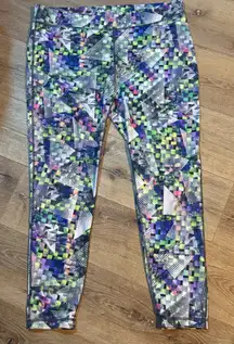 Fila Running Colorful Geometric Print Leggings