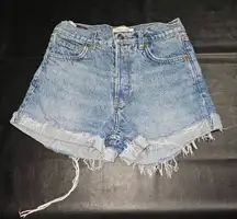 Reformation Jeans Womens Charlie‎ Cuffed High Rise Jean Shorts 26