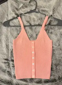 Aerie pink cropped tank top