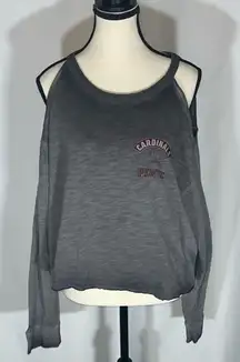 Pink By Victoria Secret MLB Licensed St Louis Cardinals Cold Shoulder Sweatshirt