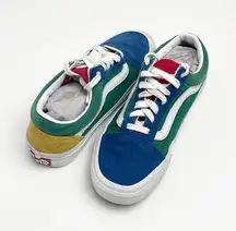 VANS Old Skool Yacht Color Block Suede Low Top Lace Up Sneakers, Size 6.5