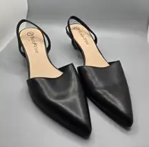 Bella Vita Womens Sarah Black Slingback Pumps Shoes suede Leather 7.5