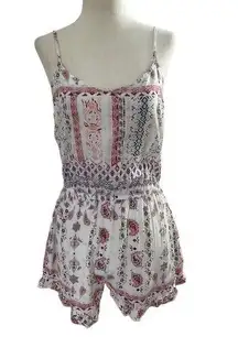 Cotton On Women Size XS Romper Paisley Adjustable Strap Lightweigth Summer 5-243