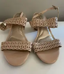 Dexflex comfort open toe heels - size 8.5