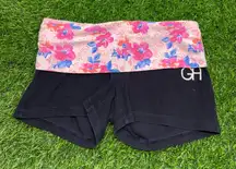 Gilly Hicks Yoga Short Shorts Fold Over Band
