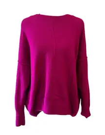 Vince Camuto Fuchsia Crew Neck Sweater