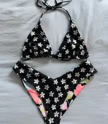 Billabong reversible Floral Bikini set