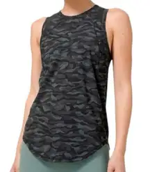 Lululemon  Women’s Size 4 Sequoia Camo Print Deep Coal Black Sculpt Tank Top